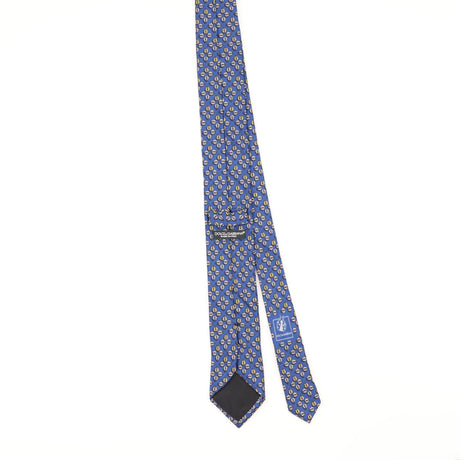 Back of Vintage 1990's Dolce & Gabbana Ladybirds Geometric Patterned Tie
