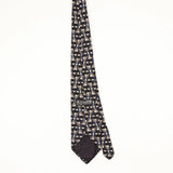 Back Back of Vintage 1990's Zylos Geometric Patterned Tie