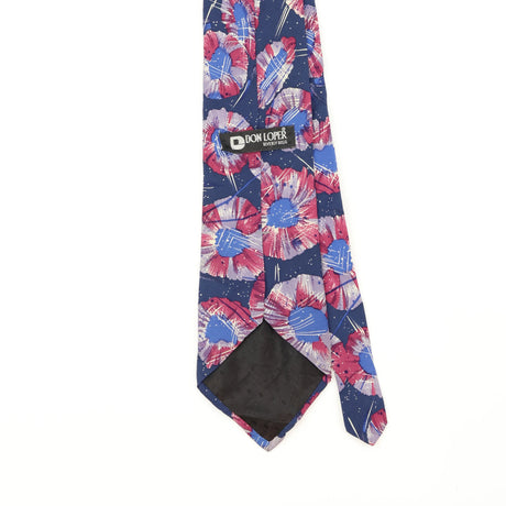 Back Back Detail of Vintage 1990's Don Loper Floral Patterned Tie