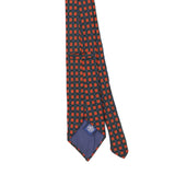 Back Back Detail of Vintage 1990's J. Press Foulard Geometric Patterned Tie