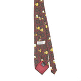 Back Back of Vintage 1990's Addiction Garfield Cartoon Patterned Tie