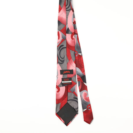 Back of Vintage Jerry Garcia Abstract Patterned Tie