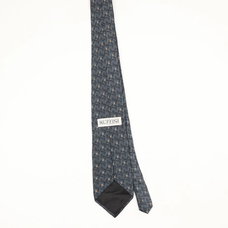 Back Back of Vintage Gianfranco Ruffini Geometric Patterned Tie