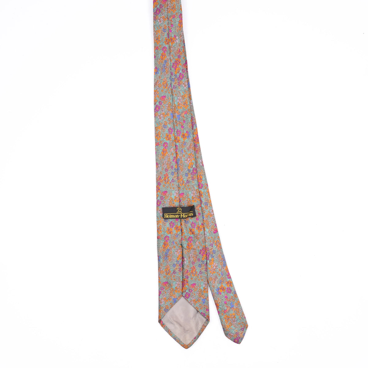 Back Back of Vintage 1990's Floral Patterned Tie