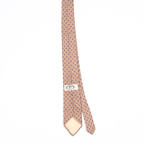 Back Back of Vintage 1990's Bert Pulitzer Foulard Polka Dot Patterned Tie