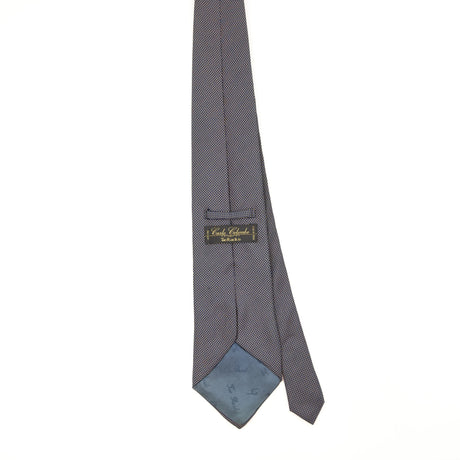 Back Back of Vintage 1990's Tie Rack Carlo Colombo Polka Dot Patterned Tie