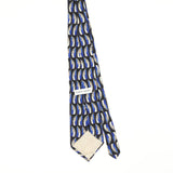 Back Back of Vintage 1990's Pierre Cardin Geometric Patterned Tie
