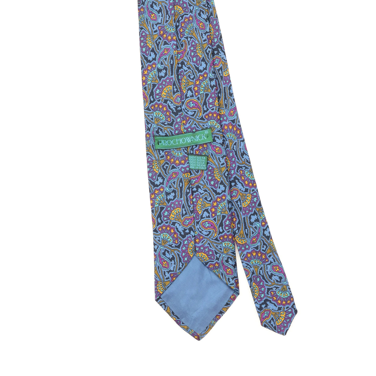 Back Back Detail of Vintage 1990's Paisley Paisley Patterned Tie