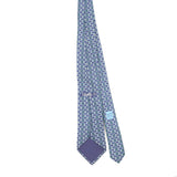 Back Back of Vintage 1990's Hermès Geometric Patterned Tie
