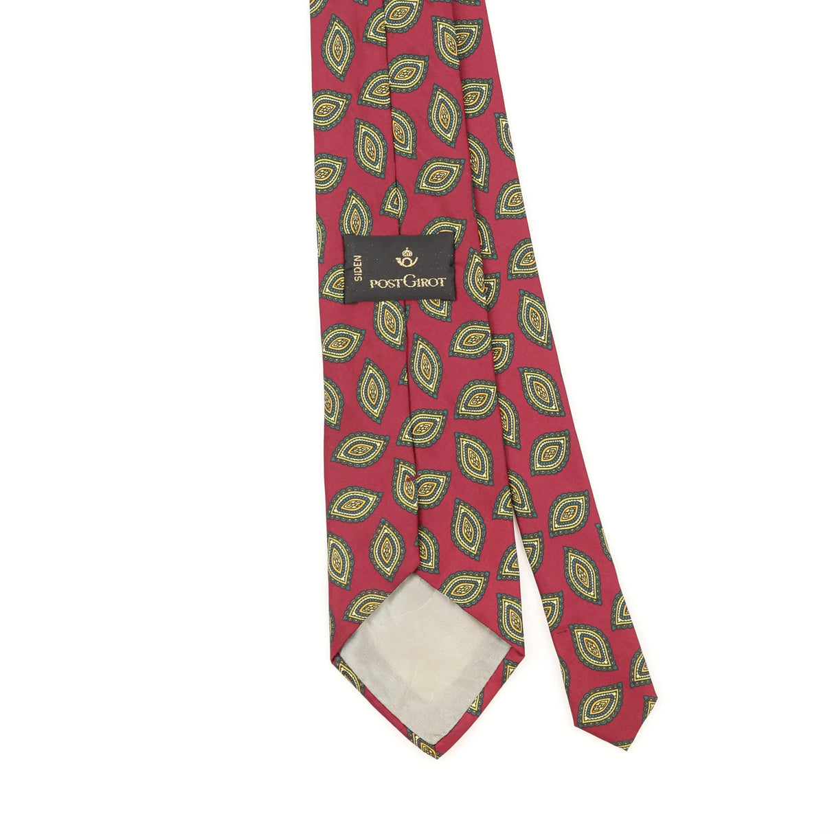 Back Detail of Vintage 1990's Geometric Patterned Tie
