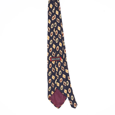 Back Back of Vintage 1990's Paisley Patterned Tie