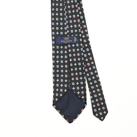 Back Back Detail of Vintage 1990's Brooks Brothers Geometric Patterned Tie