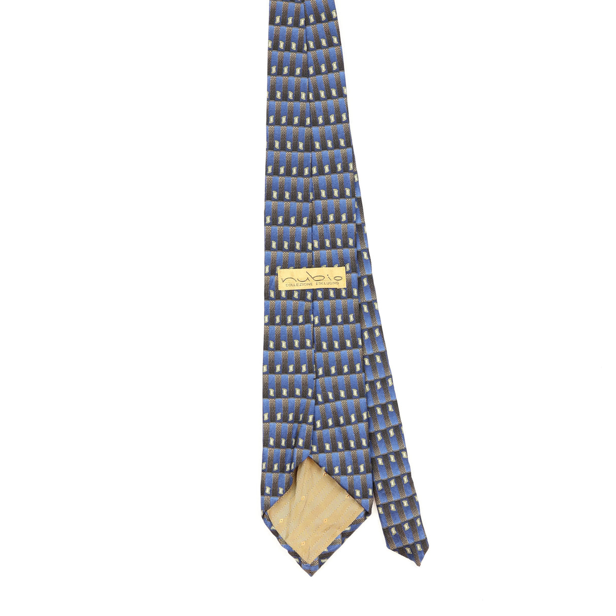 Back Back of Vintage 1990's Geometric Patterned Tie
