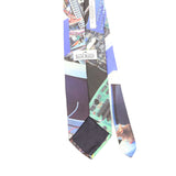 Back Back Detail of Vintage 1990's Ralph Marlin Computer Rat Abstract Patterned Tie
