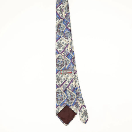 Back Back of Vintage 1990's Geometric Patterned Tie