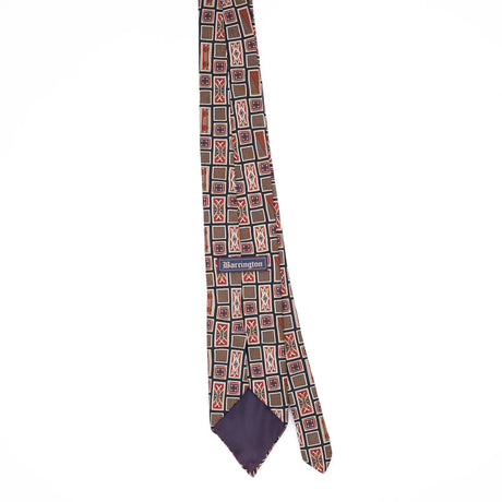 Back Back of Vintage 1990's Geometric Patterned Tie