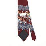 Back Detail of Vintage 1990's Bill Blass Floral Patterned Tie