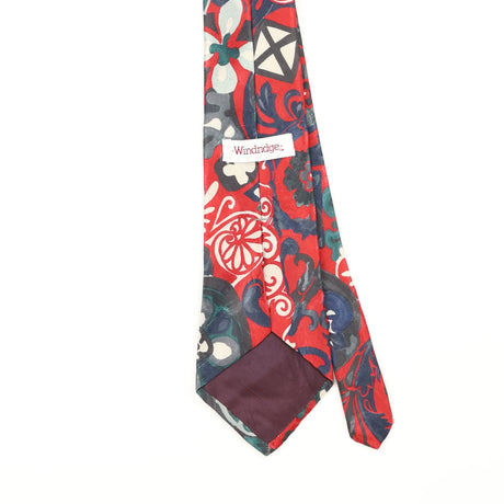Back Detail of Vintage 1990's Abstract Patterned Tie