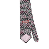 Back Back Detail of Vintage 1990's Tie Rack Charleston Paisley Patterned Tie