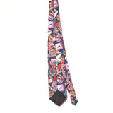 Back Back of Vintage 1990's Cola Abstract Patterned Tie
