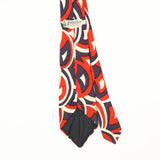 Back Back Detail of Vintage 1970's Abstract Patterned Tie