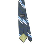 Back Back of Vintage 1980's Louis Feraud Paris Striped Patterned Tie