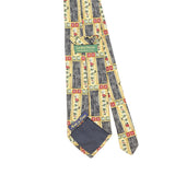 Back Back Detail of Vintage 1990's Geometric Patterned Tie