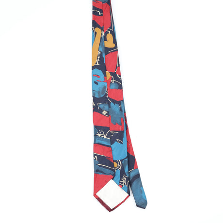 Back Back of Vintage 1990's Abstract Patterned Tie