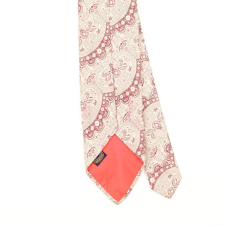 Back Detail of Vintage 1970's Bert Pulitzer Abstract Patterned Tie