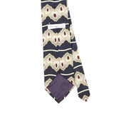 Back Back Detail of Vintage 1990's Oleg Cassini Geometric Patterned Tie