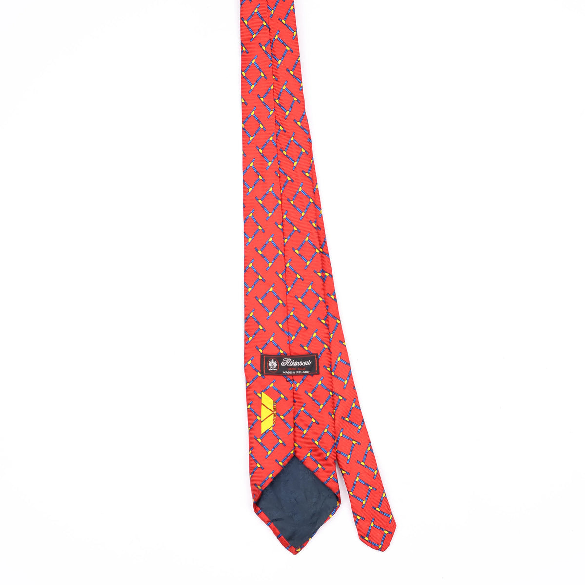Back Back of Vintage 1990's Geometric Patterned Tie