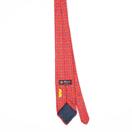 Back Back of Vintage 1990's Geometric Patterned Tie