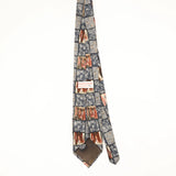 Back Back of Vintage 1990's Pierre Cardin Geometric Patterned Tie