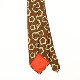 Back Back Detail of Vintage 1980's Geometric Patterned Tie