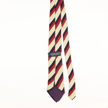 Back of Vintage Lands' End Striped Patterned Tie