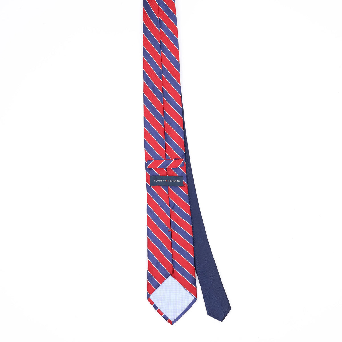 Back Back of Vintage Tommy Hilfiger Striped Patterned Tie