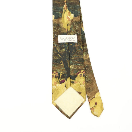 Back Back Detail of Vintage 1990's Byblos Abstract Patterned Tie