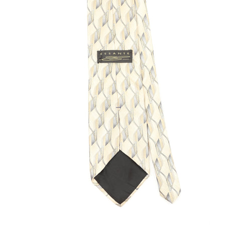 Back Back Detail of Vintage 1990's Geometric Patterned Tie