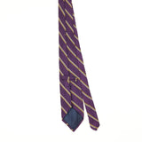 Back Back of Vintage 1990's Ralph Lauren Striped Patterned Tie