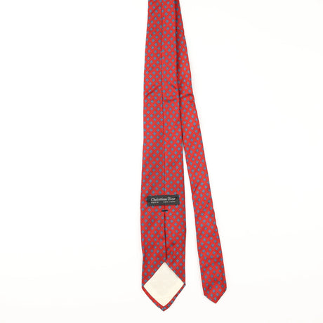 Back of Vintage Christian Dior Geometric Patterned Tie