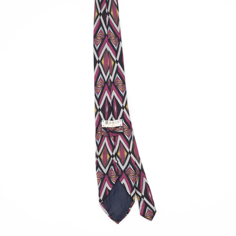Back Back of Vintage 1990's Geometric Patterned Tie