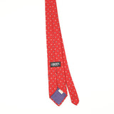 Back Back of Vintage 1990's Liberty of London Polka Dot Patterned Tie