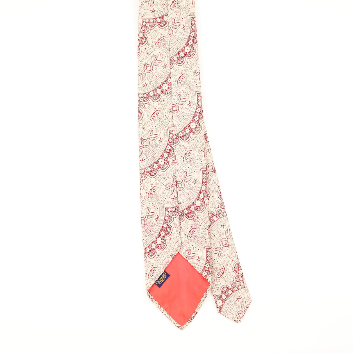 Back of Vintage 1970's Bert Pulitzer Abstract Patterned Tie