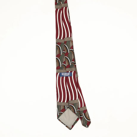 Back Back of Vintage 1990's Ketch Abstract Patterned Tie