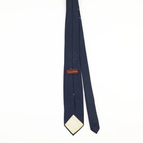 Back of Vintage Oscar De La Renta Geometric Patterned Tie