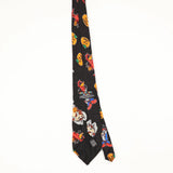 Back Back of Vintage 1990's Looney Tunes Halloween Cartoon Patterned Tie