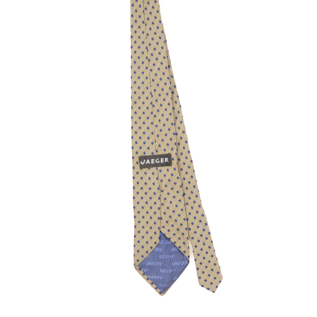 Back Back of Vintage 1990's Jaeger Diamonds Geometric Patterned Tie