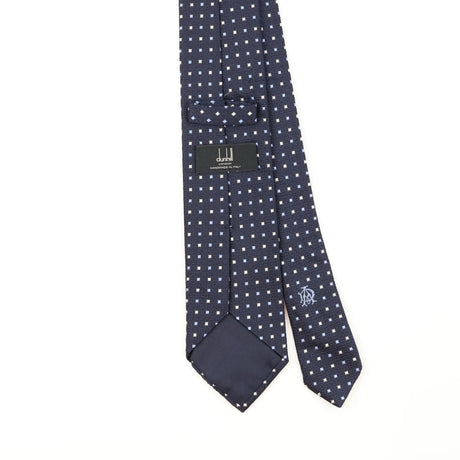 Back Detail of Vintage Dunhill Geometric Patterned Tie