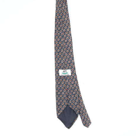 Back Back of Vintage 1990's Van Heusen Foulard Geometric Patterned Tie