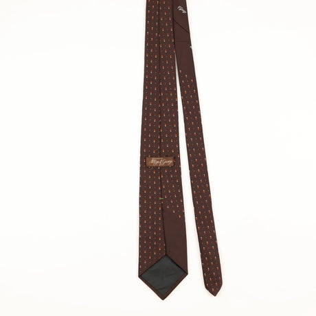Back of Vintage 1980's St George Geometric Patterned Tie